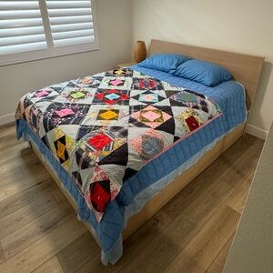 Patchwork Vintage Lap Quilt or Runner